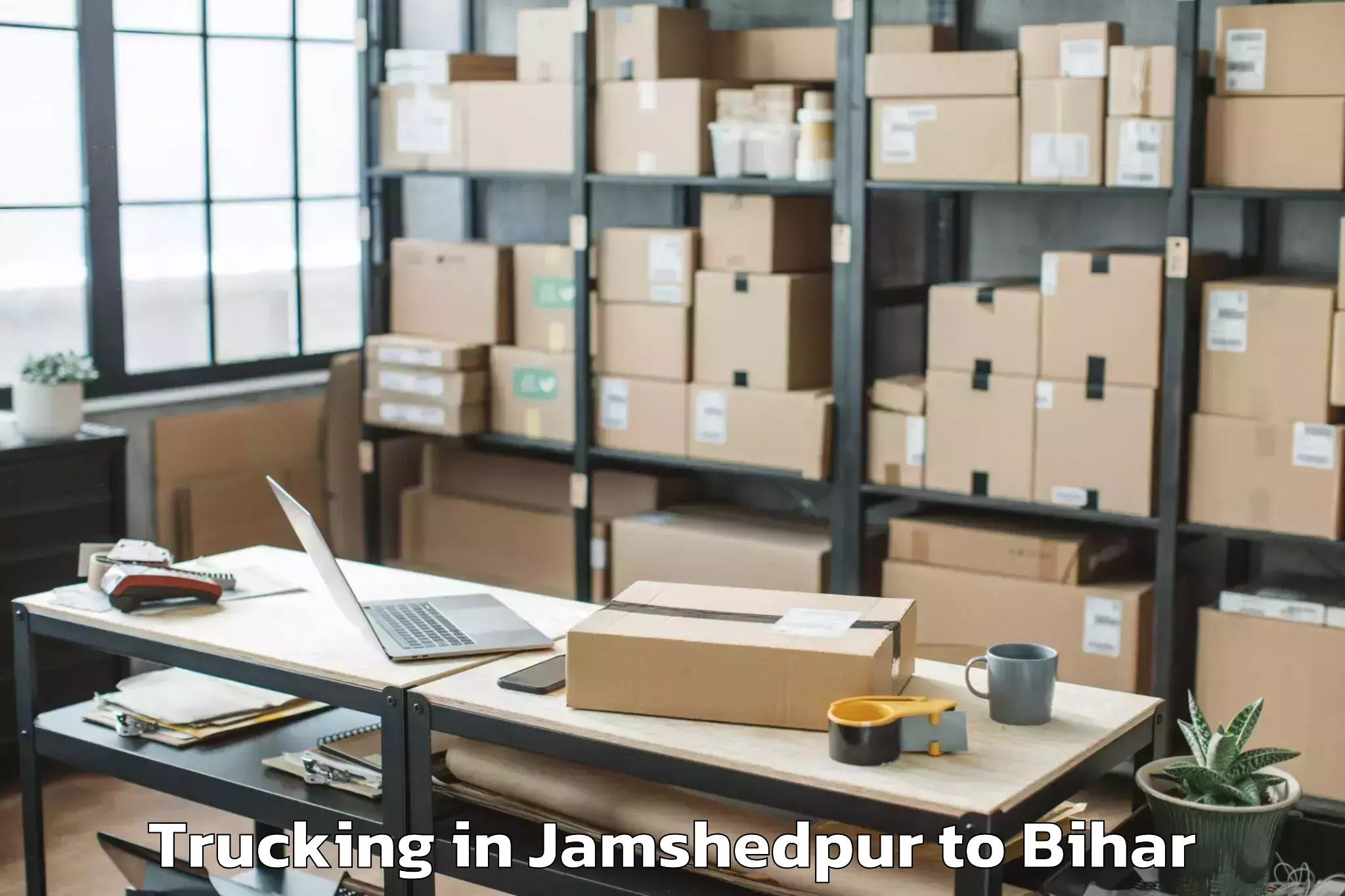 Easy Jamshedpur to Lauriya Nandangarh Trucking Booking